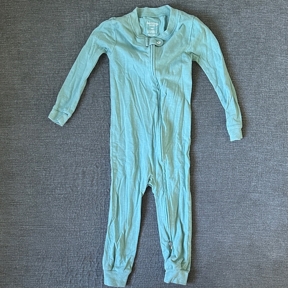 Burt’s Bees Baby “Seaglass Blue” Honeysoft Pajamas